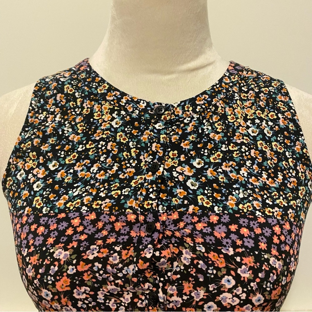 Art Class Girls 10/12 Large Sleeveless Floral Long Dress - Picture 9 of 14
